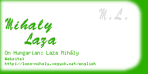 mihaly laza business card